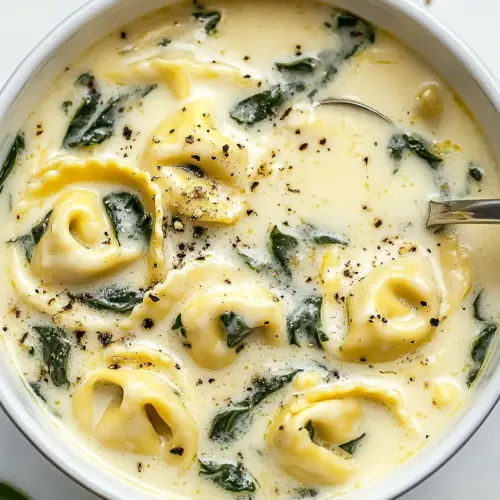 Instant Pot Chicken Alfredo Tortellini Soup
