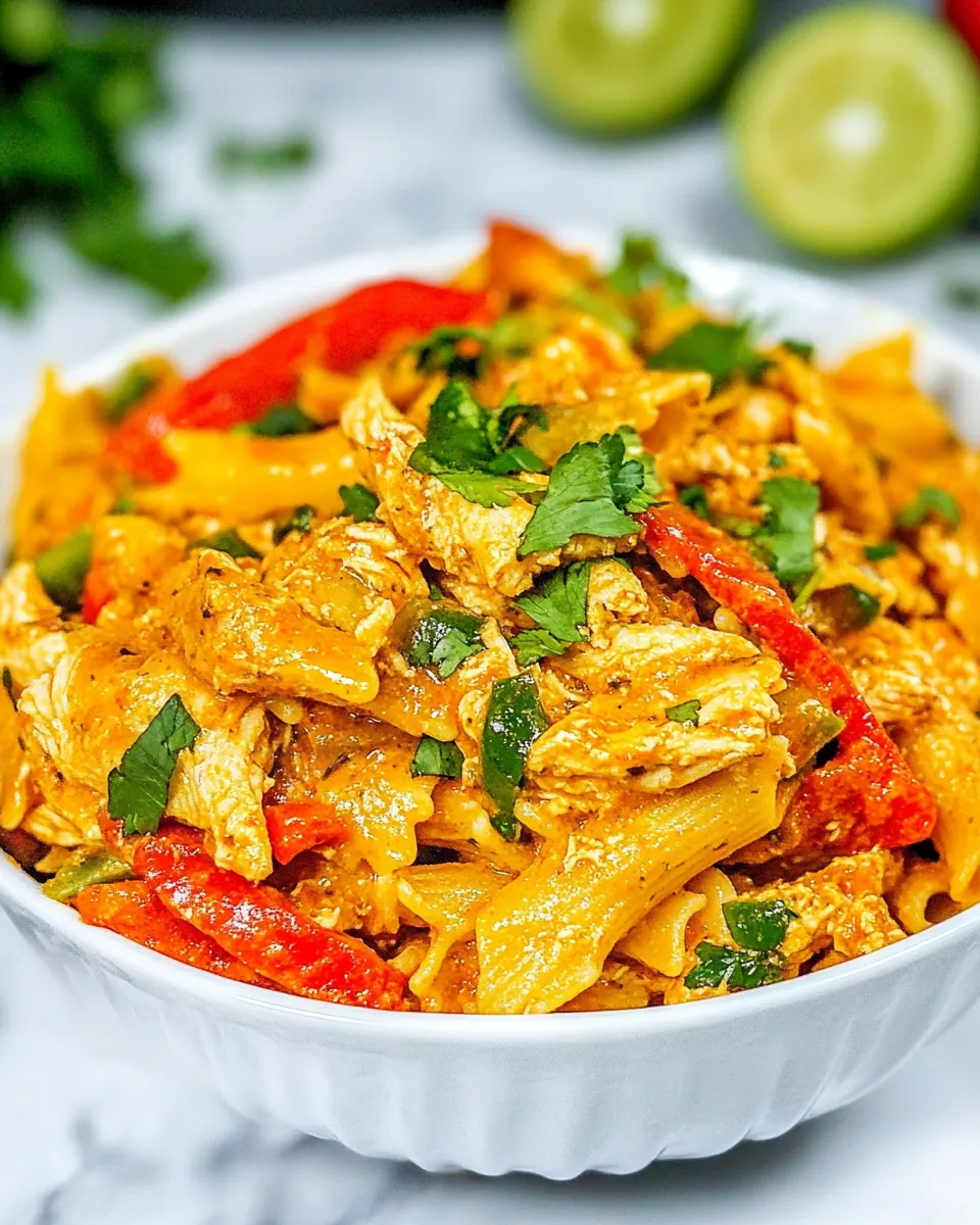 Instant Pot Chicken Fajita Pasta