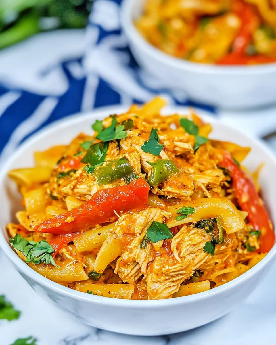 Instant Pot Chicken Fajita Pasta