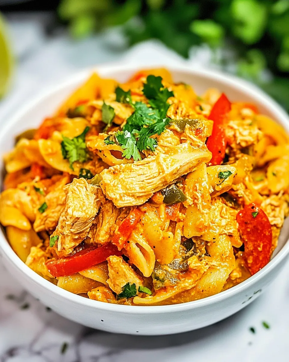 Instant Pot Chicken Fajita Pasta