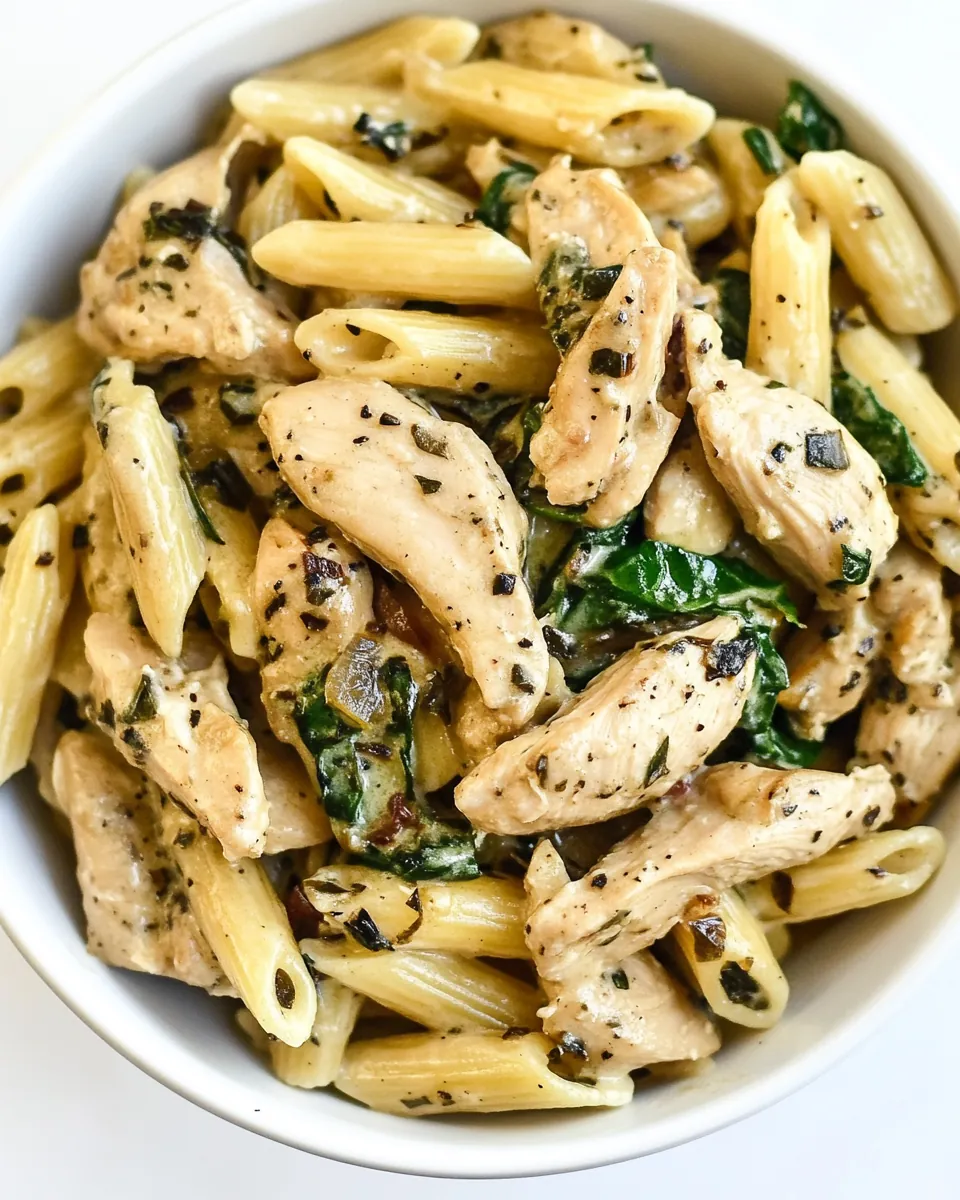 Instant Pot Chicken Florentine Pasta