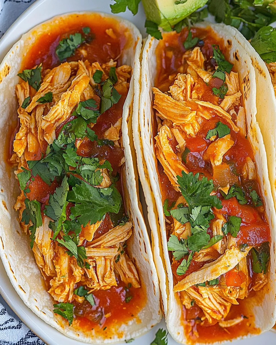 Instant Pot Chicken Tacos