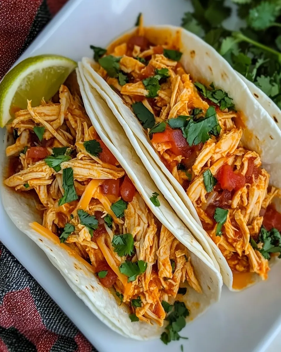 Instant Pot Chicken Tacos