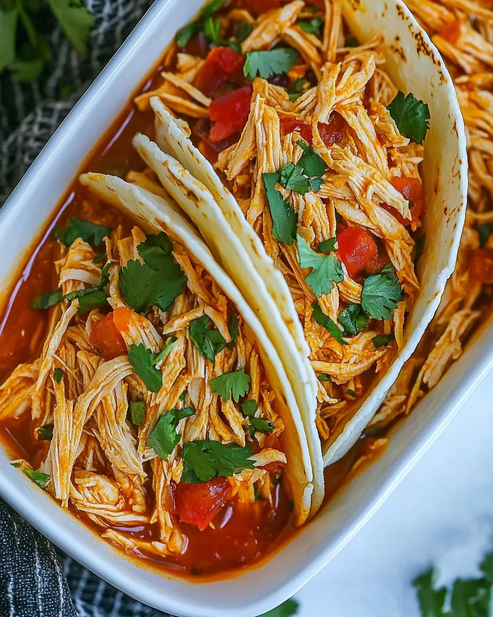 Instant Pot Chicken Tacos