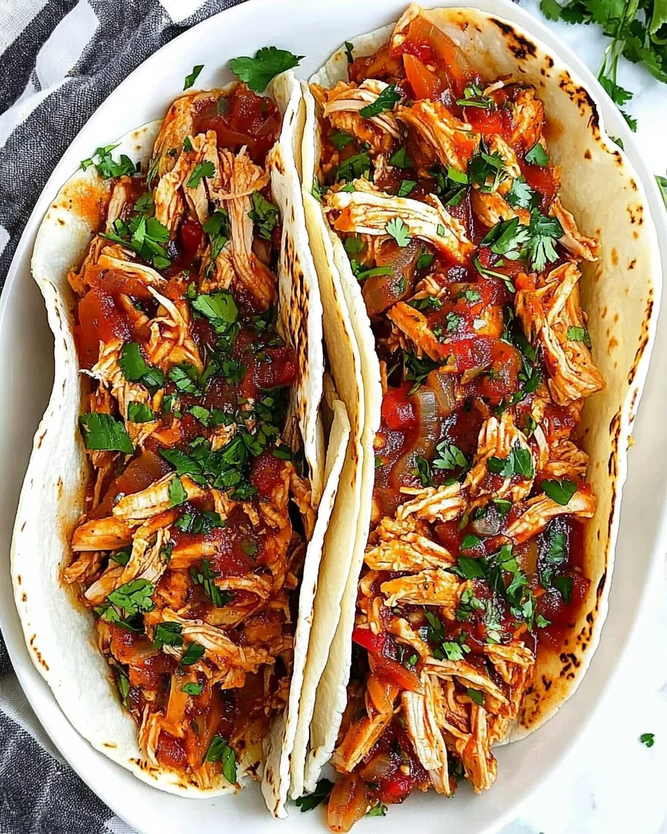 Instant Pot Chicken Tacos