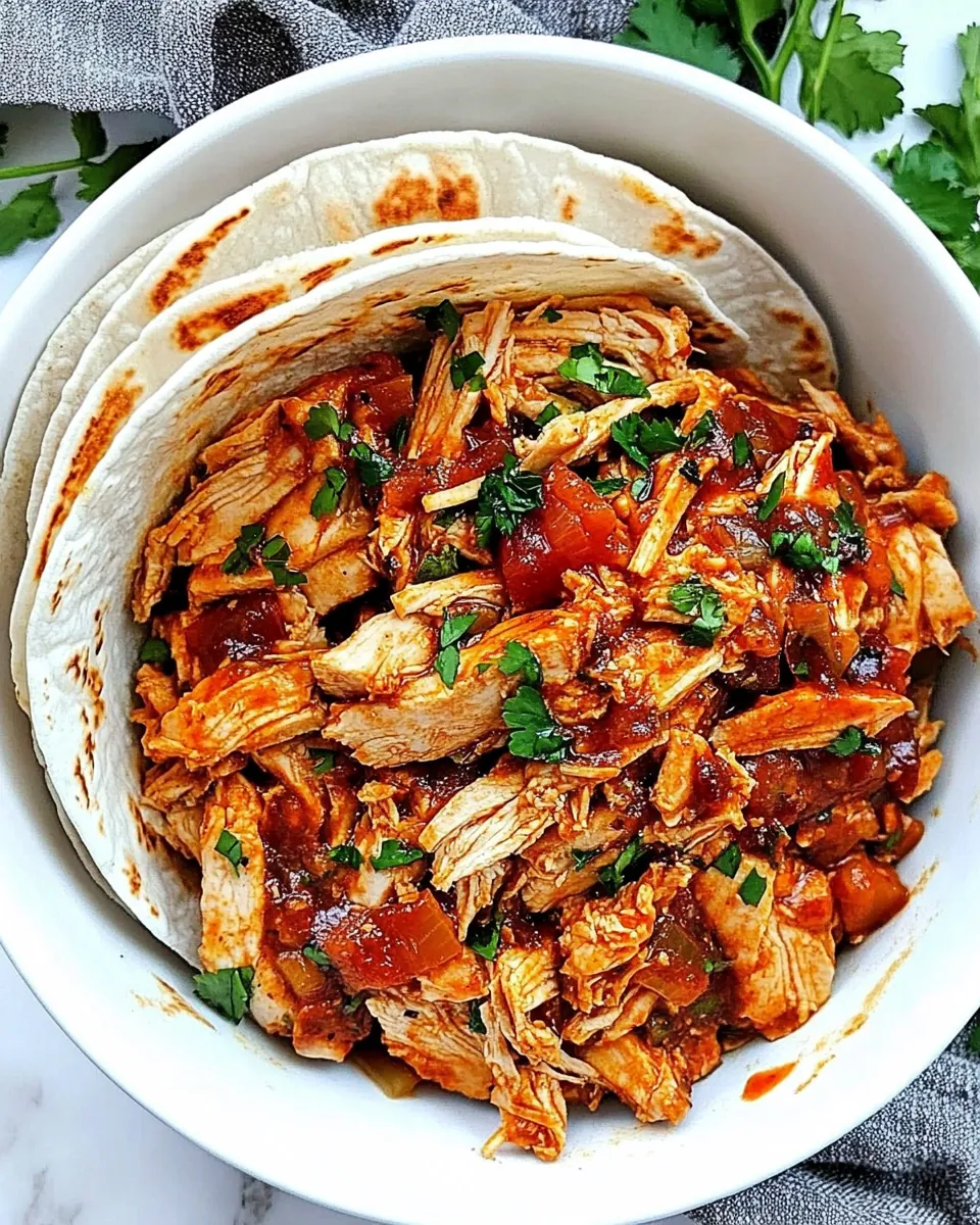 Instant Pot Chicken Tacos