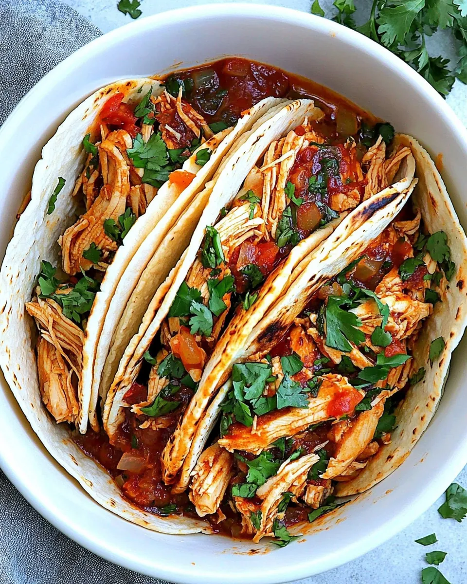 Instant Pot Chicken Tacos