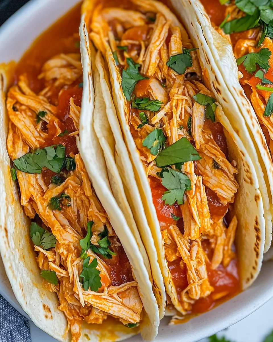 Instant Pot Chicken Tacos