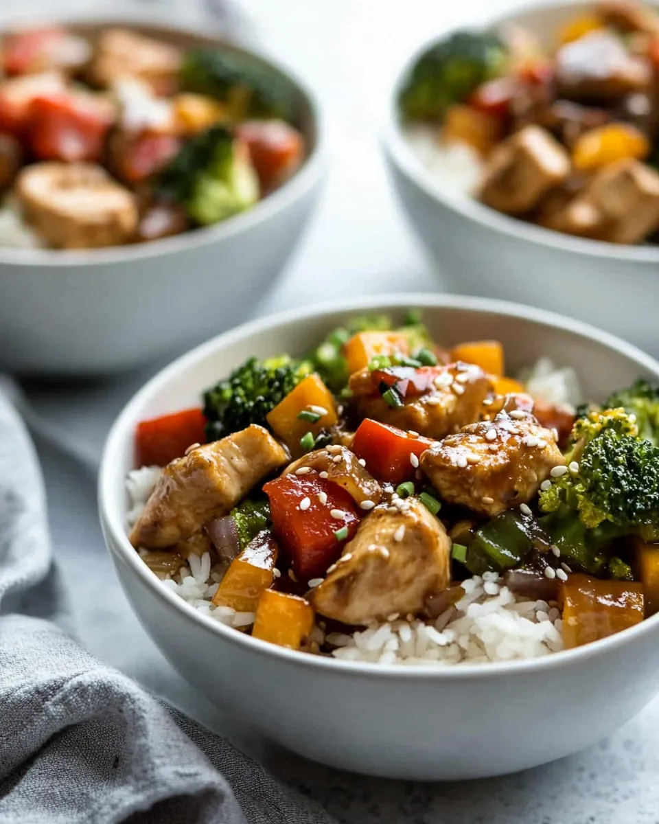 Instant Pot Chicken Teriyaki Bowls