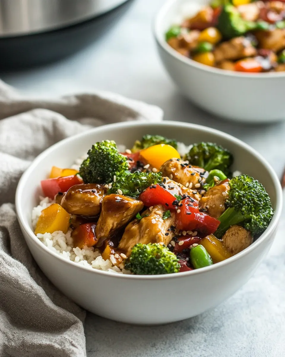Instant Pot Chicken Teriyaki Bowls