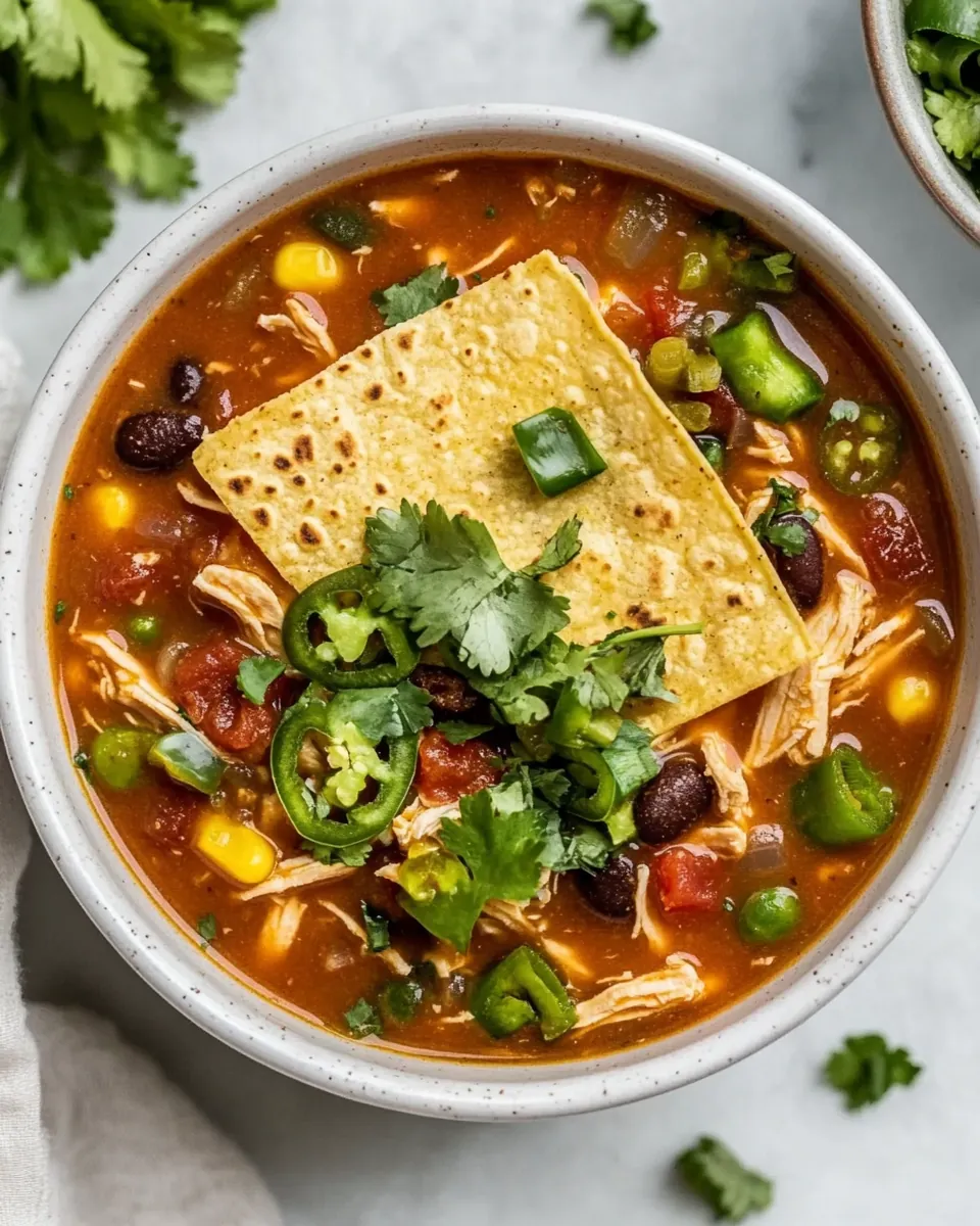 Instant Pot Chicken Tortilla Soup