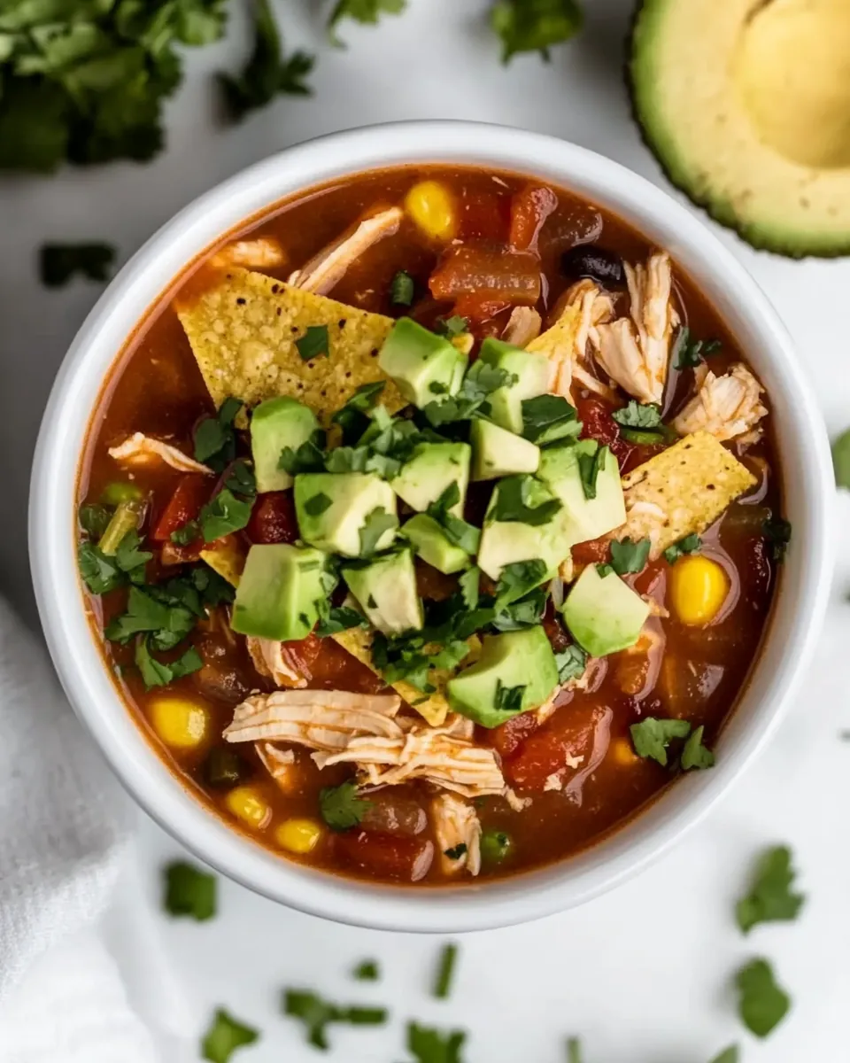 Instant Pot Chicken Tortilla Soup