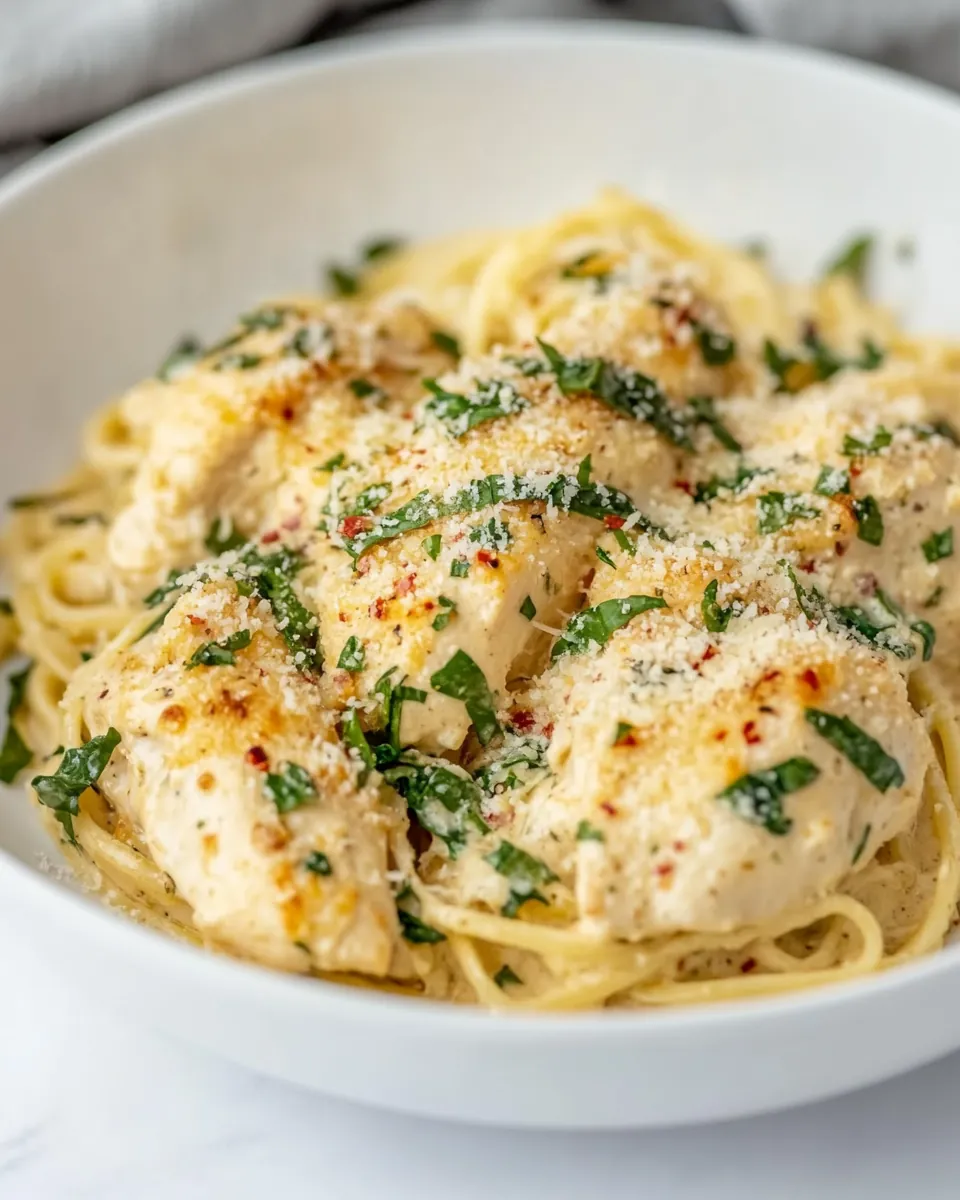 Instant Pot Creamy Parmesan Chicken