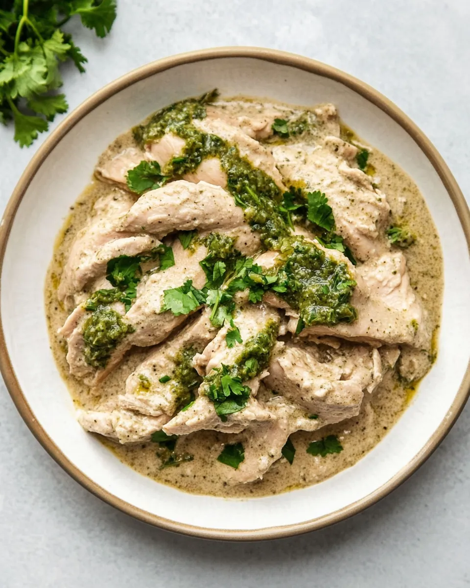 Instant Pot Creamy Salsa Verde Chicken