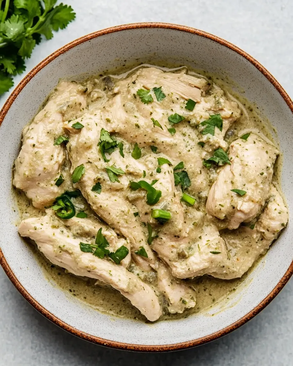 Instant Pot Creamy Salsa Verde Chicken