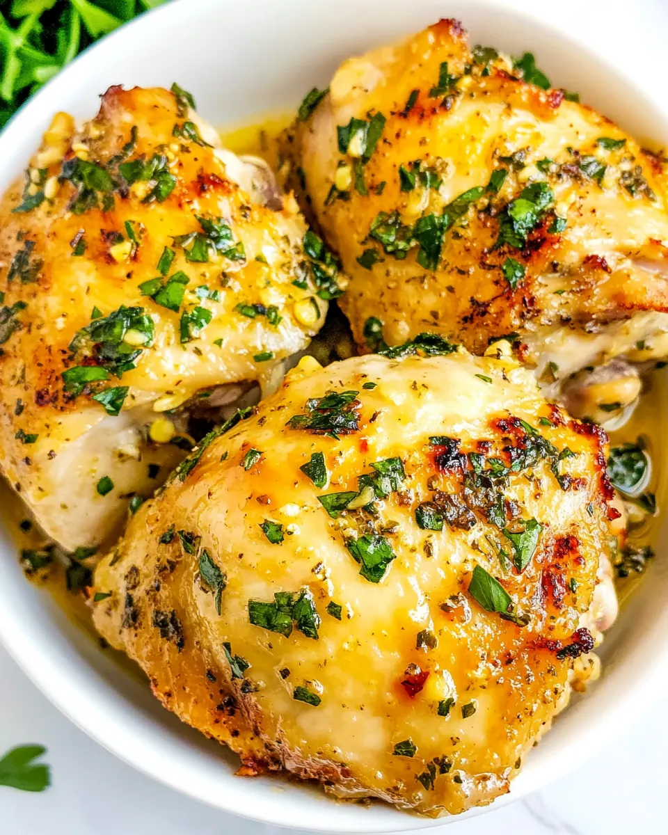Instant Pot Garlic Parmesan Chicken Thighs