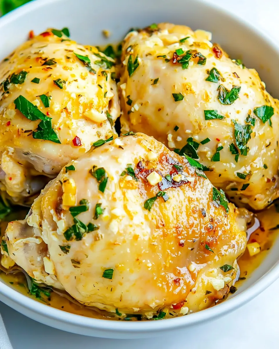 Instant Pot Garlic Parmesan Chicken Thighs