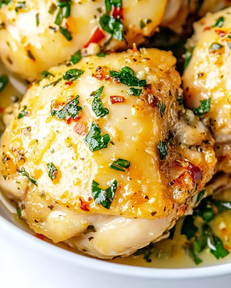 Instant Pot Garlic Parmesan Chicken Thighs