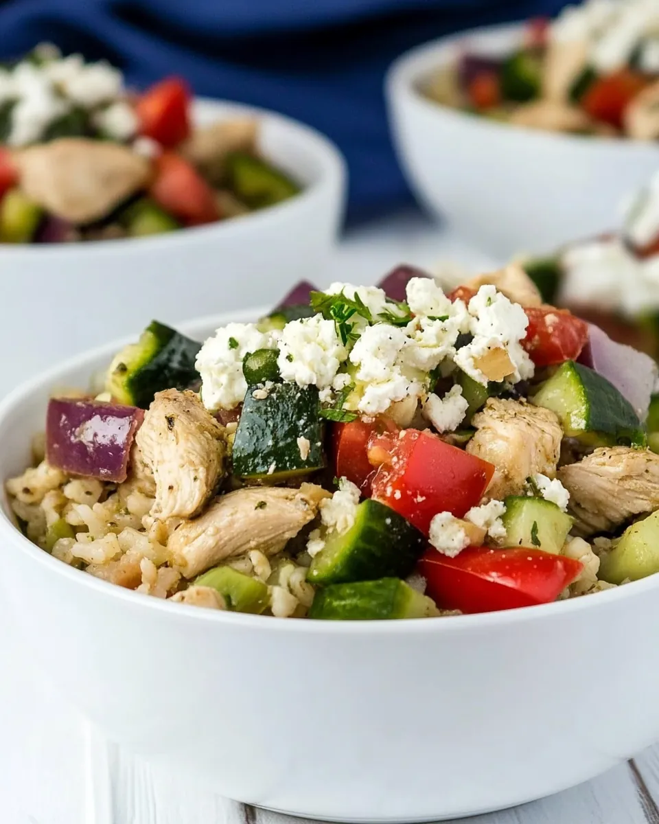 Instant Pot Greek Chicken Bowls