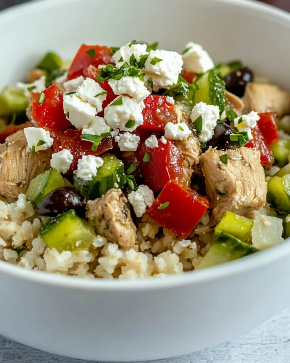 Instant Pot Greek Chicken Bowls