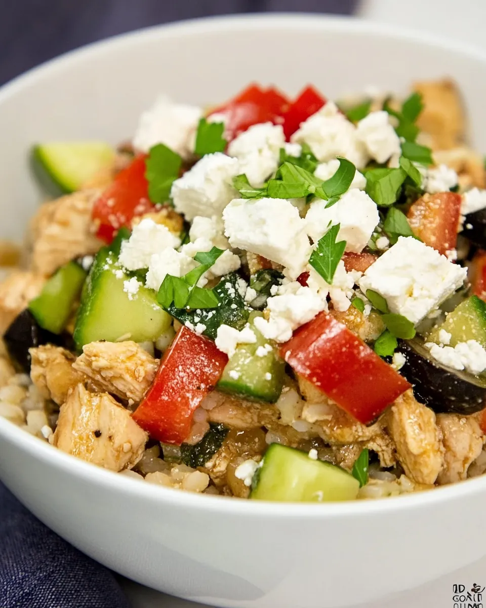 Instant Pot Greek Chicken Bowls