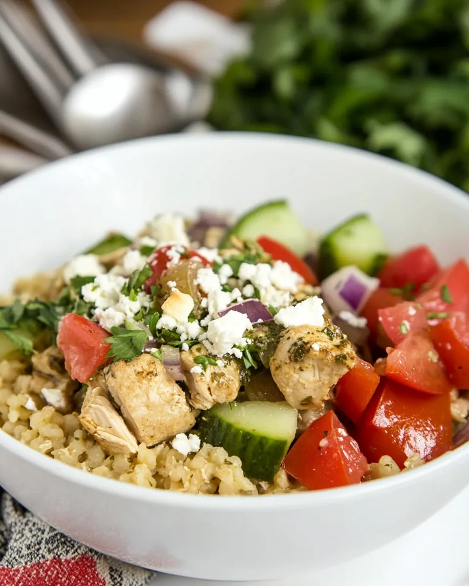 Instant Pot Greek Chicken Bowls