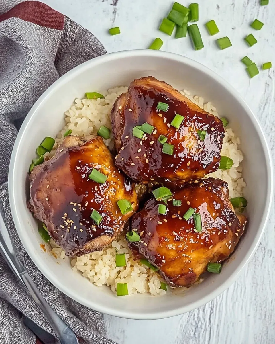 Instant Pot Honey Garlic Chicken Thighs