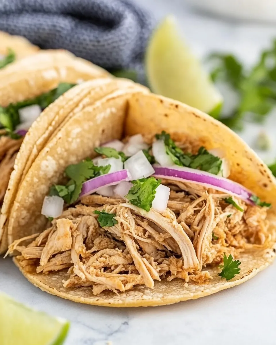 Instant Pot Shredded Chicken Tacos
