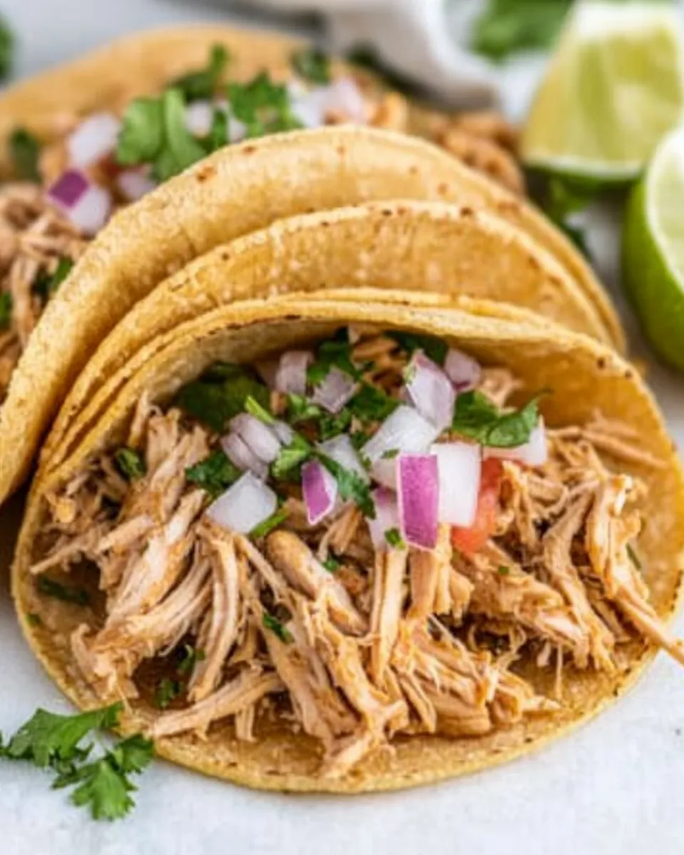 Instant Pot Shredded Chicken Tacos