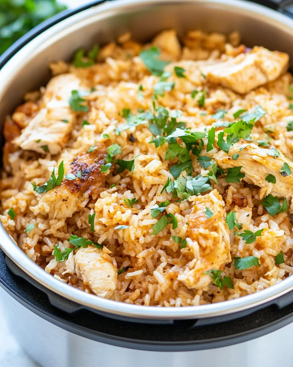 Instant Pot Spanish Rice with Chicken