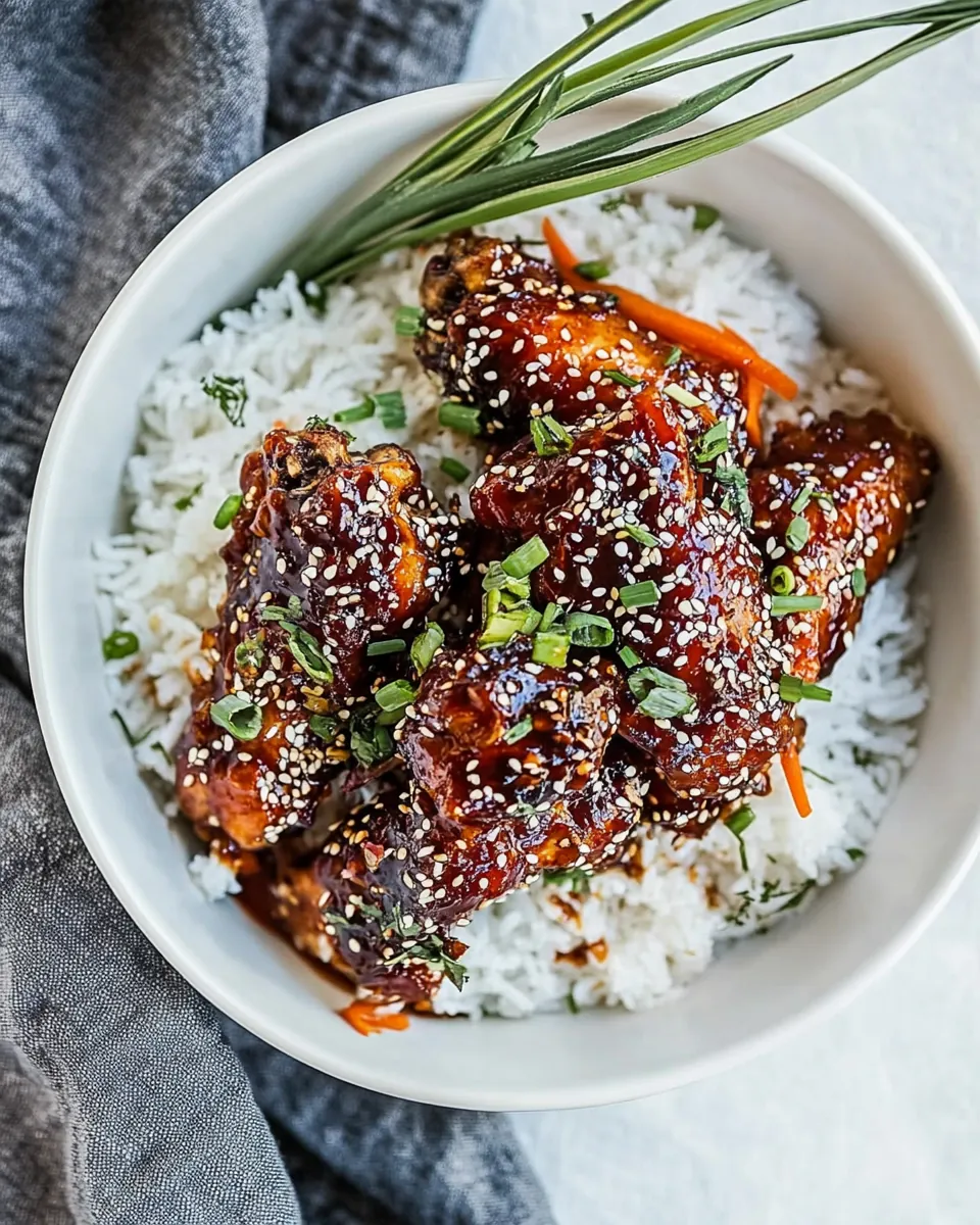 Instant Pot Sticky Korean Chicken