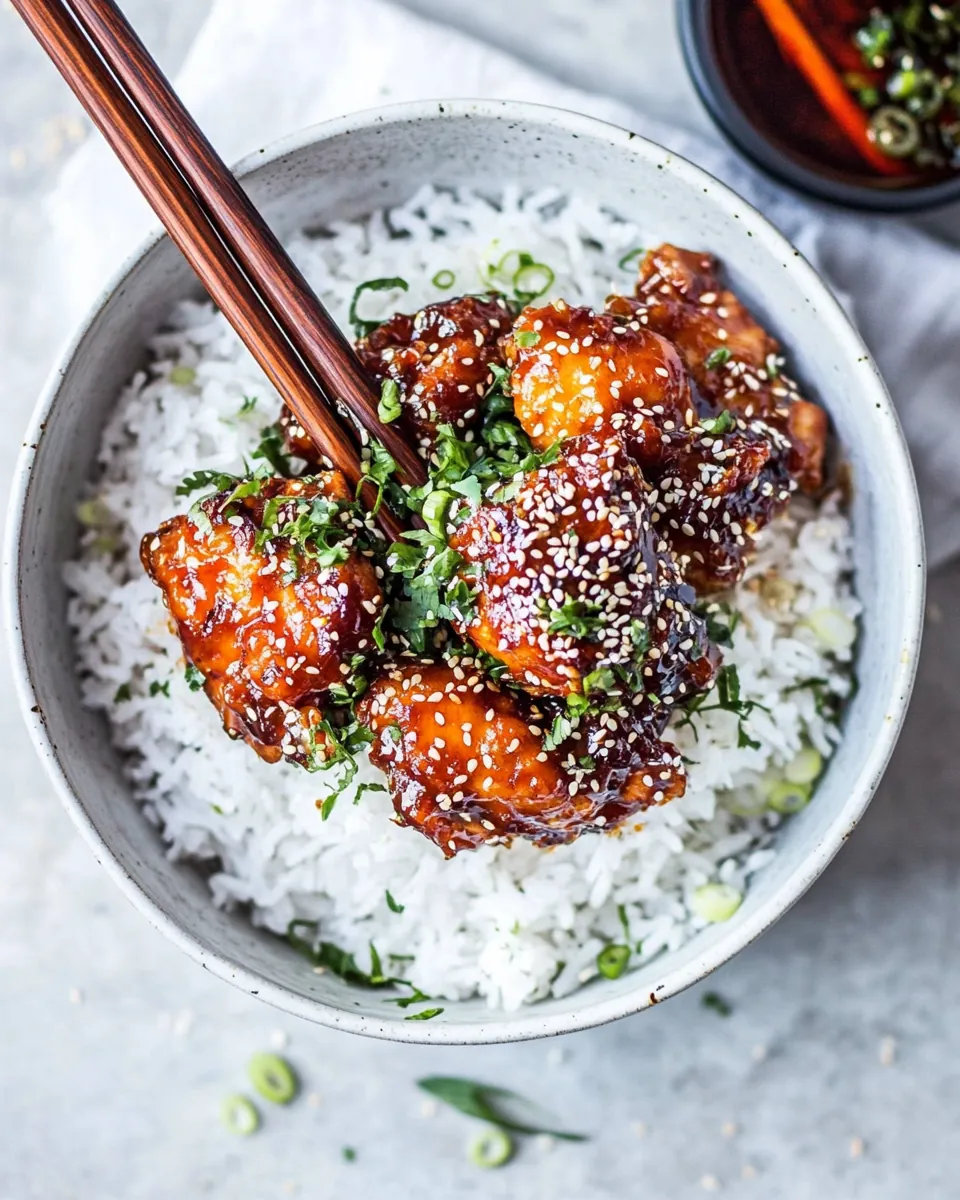 Instant Pot Sticky Korean Chicken