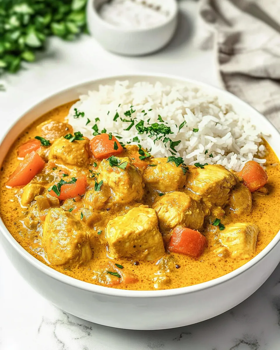 Instant Pot Thai Yellow Chicken Curry
