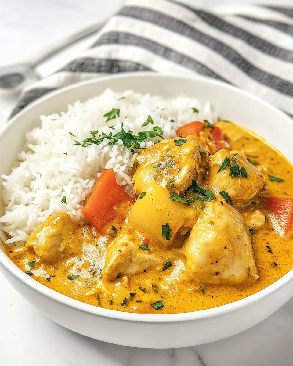 Instant Pot Thai Yellow Chicken Curry