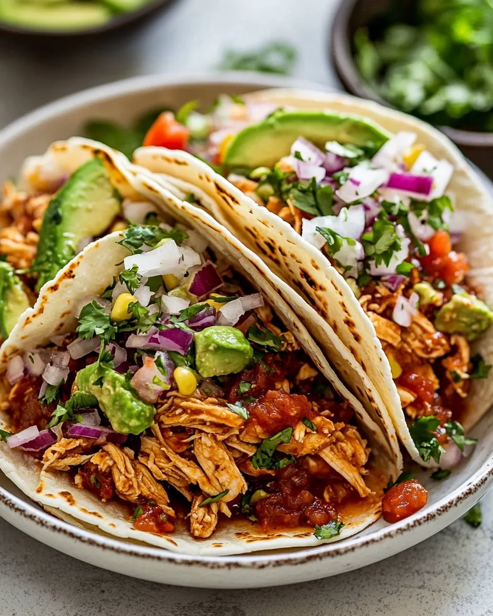 Salsa Chicken Tacos
