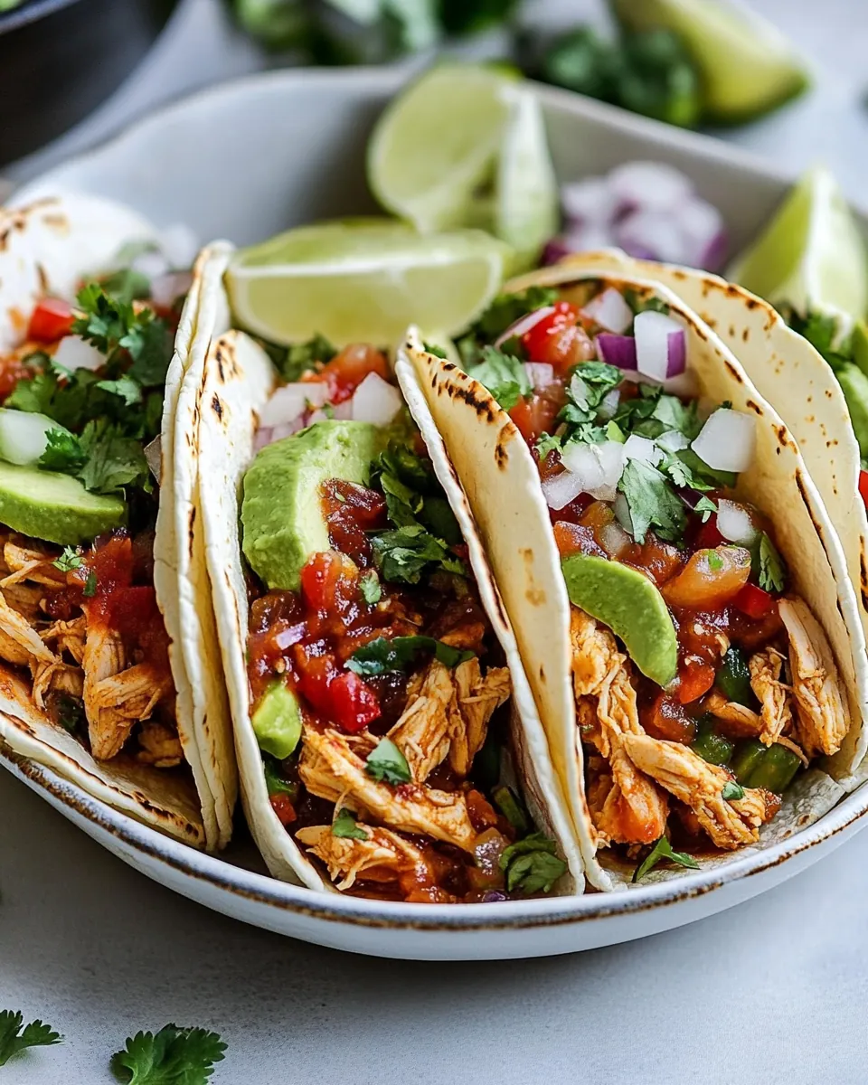 Salsa Chicken Tacos