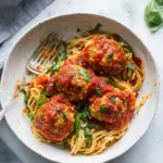 Italian Baked Gluten Free Chicken Meatballs