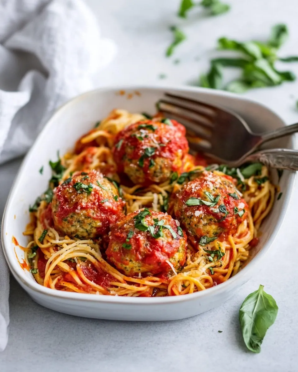 Italian Baked Gluten Free Chicken Meatballs