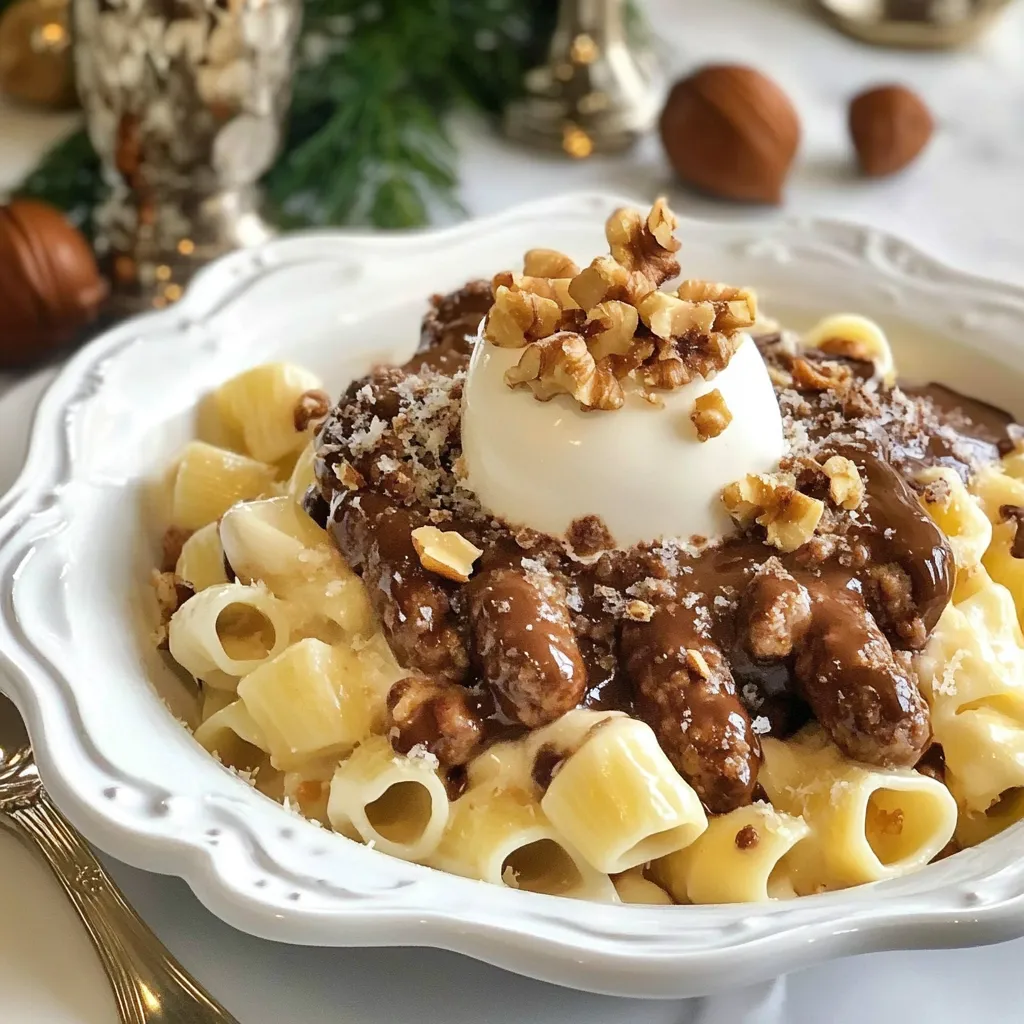Italian Sausage and Walnut Pasta