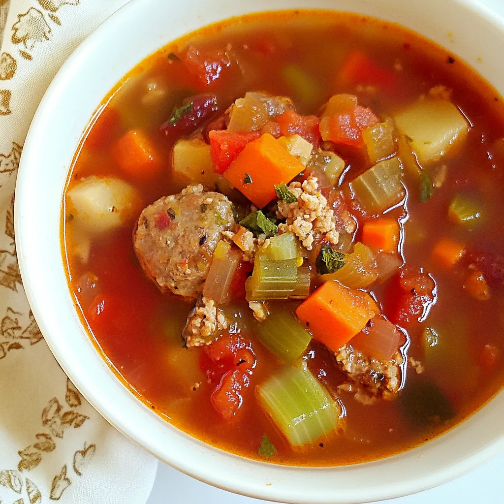Italian Sausage Vegetable Soup