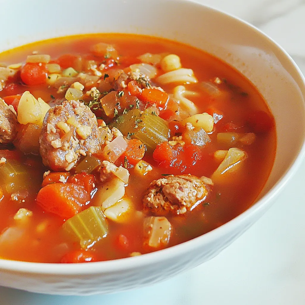 Italian Sausage Vegetable Soup