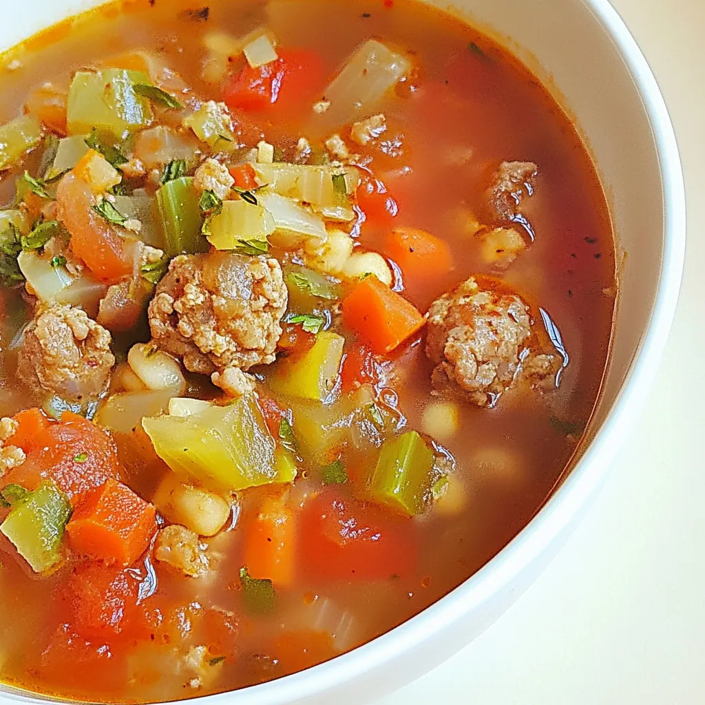 Italian Sausage Vegetable Soup