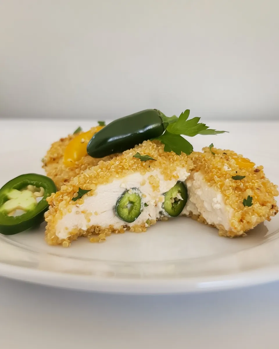 Jalapeño Popper Chicken With Quinoa Crust