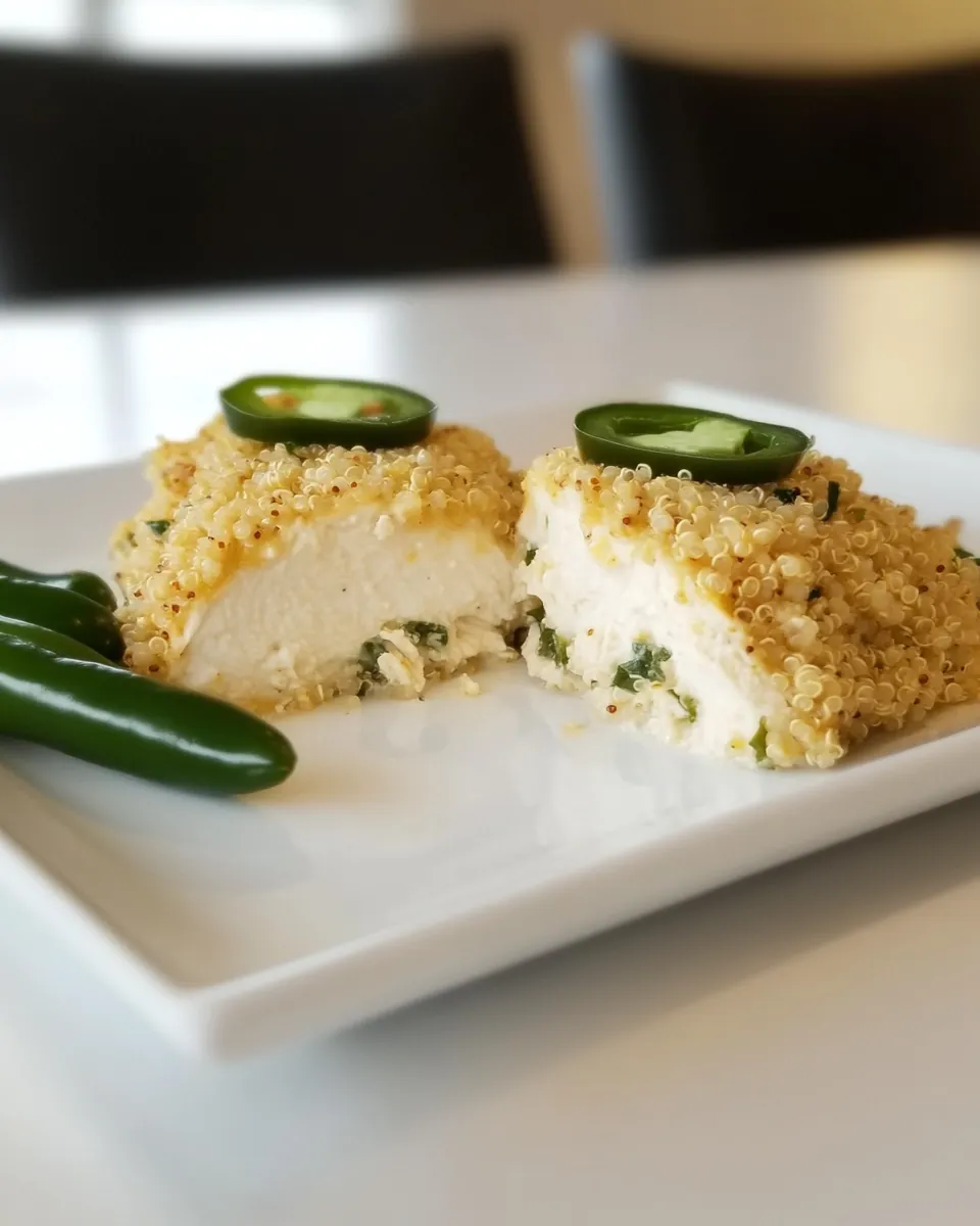 Jalapeño Popper Chicken With Quinoa Crust