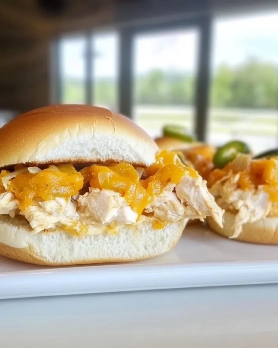 Jalapeno Popper Chicken Sliders