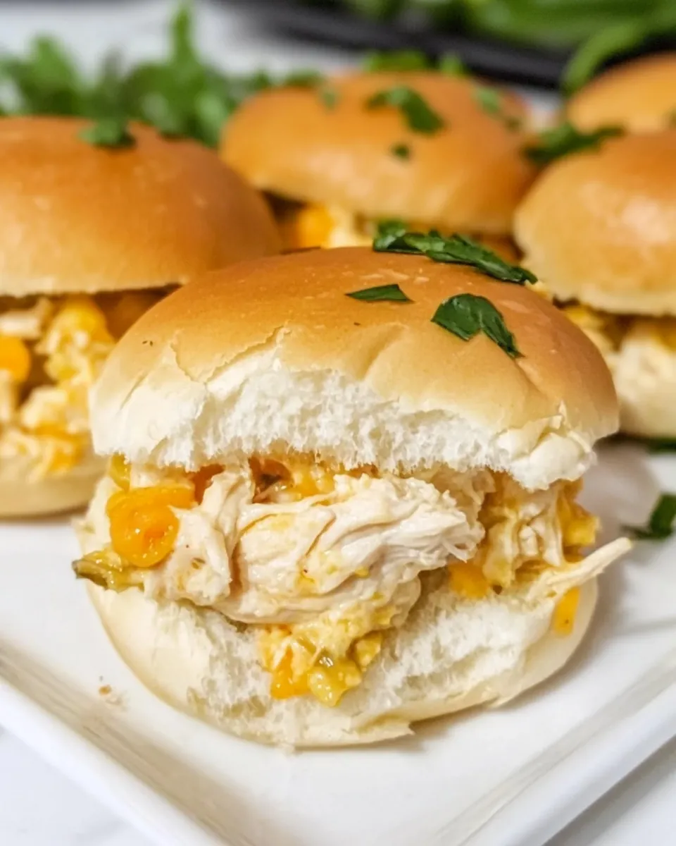 Jalapeno Popper Chicken Sliders