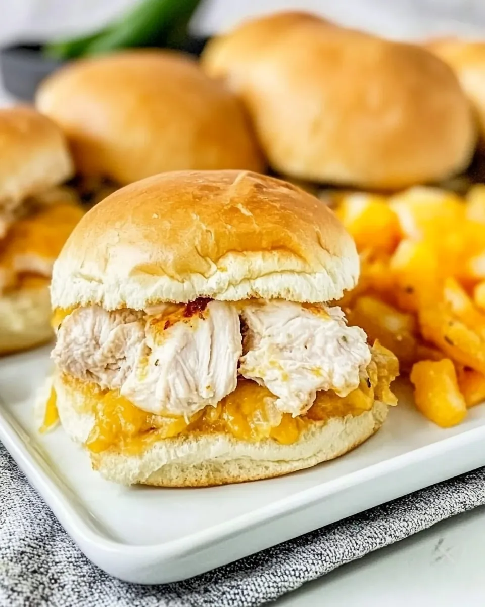 Jalapeno Popper Chicken Sliders