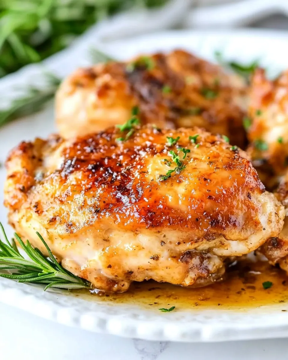 Juicy Baked Boneless Chicken Thighs