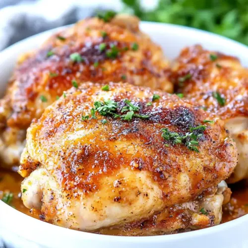 Juicy Baked Boneless Chicken Thighs
