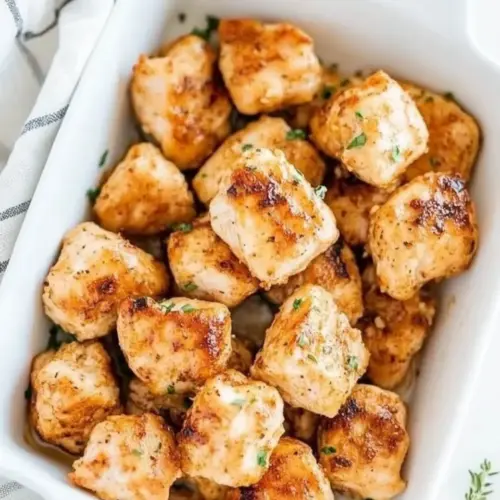 Juicy Oven Baked Chicken Bites